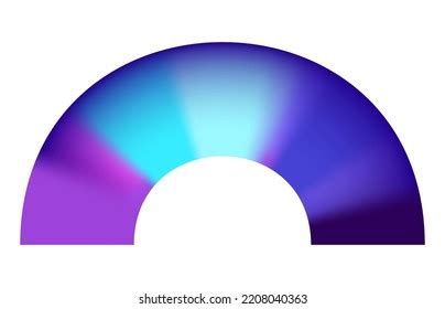 Gradient Blue Purple Half Circle Logo Stock Vector (Royalty Free ...