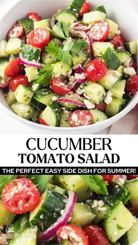 Dilled Cucumber and Tomato Salad, a great summer salad recipe for your ...