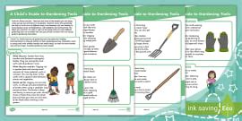 Gardening Tools Flashcards (teacher made) - Twinkl