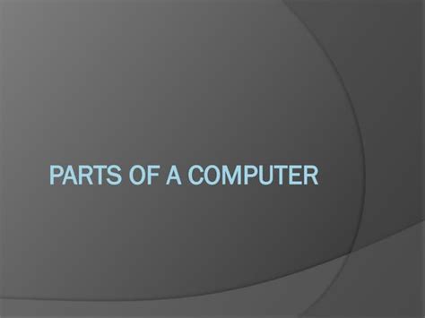 Basic Parts of a Computer 的图像结果