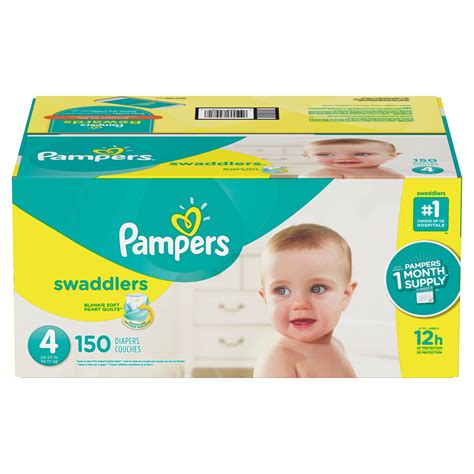 Pampers Swaddlers Disposable Diapers One Month Supply - Size 4 (150ct ...