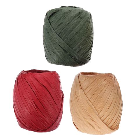 ARTIBETTER 6 Rolls Raffia Paper Ribbon Twine Strings Gift Wrapping ...