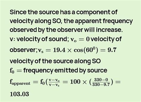 A source of sound S emitting waves of frequency 100 Hz and an observer ...