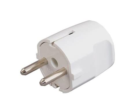 PM-302-W BELI PVC Utikač L 16A 250V dvopolni, sa kontaktom za ...