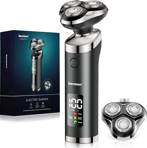 Electric Razor Men, KENSEN Electric Shaver for Men Rechargeable Rotary ...