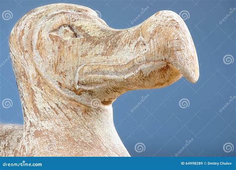Head of the Wooden Dodo Bird - Typical Souvenir from Mauritius Island. Stock Image - Image of ...