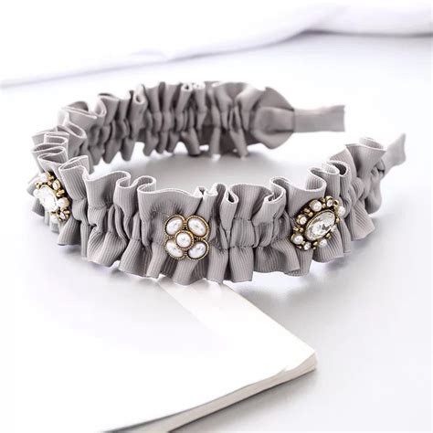 Aiyana Grey Plastic Hairband – Vembley