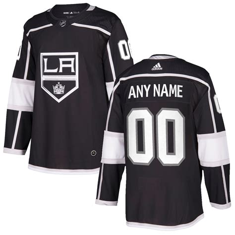 adidas Los Angeles Kings Black Authentic Custom Jersey
