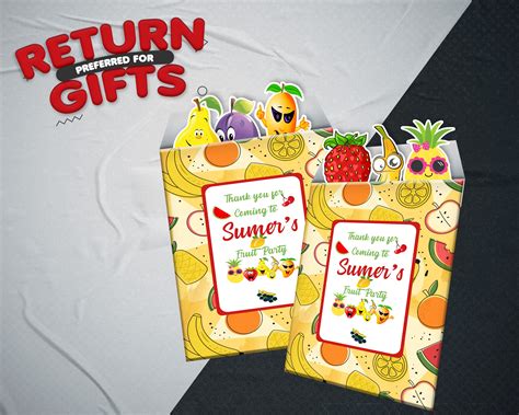 Fruits Theme Mini Magnetic Return Gift Pack | Theme party decor – Party ...