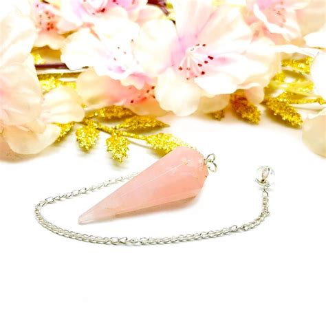 Shop Genuine Rose Quartz Pendulum Online - Talk To Crystals