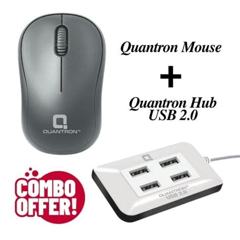 Quantron Wireless Mouse Hub Combo – Dreamvazaar