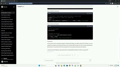 Milp Python YouTube Pulp 的图像结果