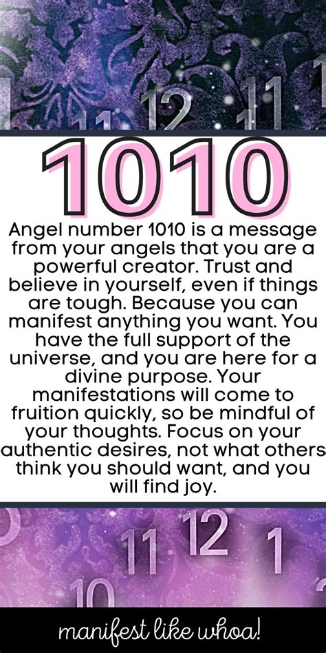 1010 Angel Number Meaning & Symbolism For Manifestation | Angel number ...