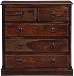 Khatu Decor Sheesham Wood Solid Wood Free Standing Chest of Drawers ...