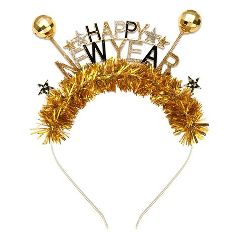 Amazon.com: FAERLIIRY Happy New Year Headband 2024 Disco Ball Glitter ...