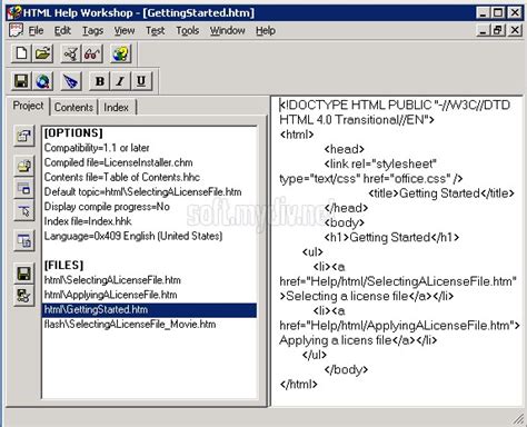 Image result for HTML Help Workshop