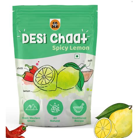 Go desi Spicy Lemon Chaat, Desi Chaat, Dried fruits, Fruit snack ...
