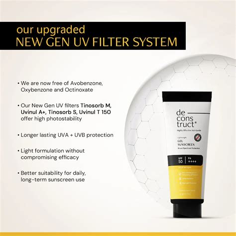 Buy In-Vivo Tested Photostable Gel Sunscreen for Oily Skin | Deconstruct