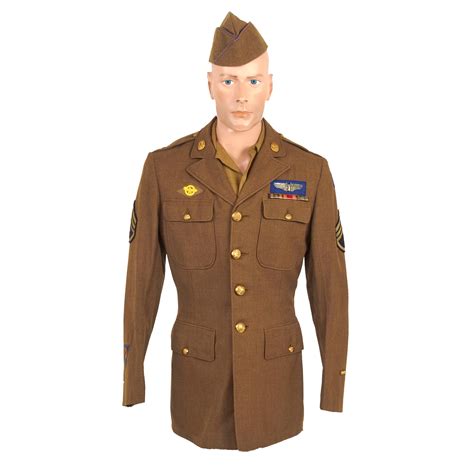 Original U.S. WWII Named Class-A Uniform Set With Cap for 8th Army Air ...