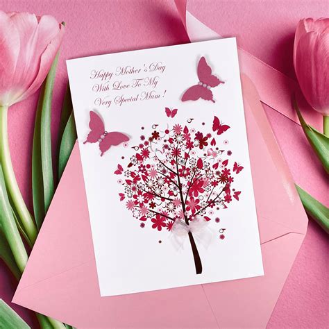 Mothers Day Cards - Personalised Handmade Mothers Day CardsPink & Posh