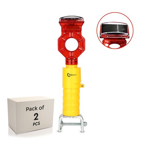 Buy Hex Solar Blinker LED Light Yellow & Red with 1Km Visibility – Robustt