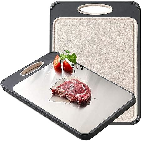 Buy OrganizeMee Chopping Board Stainless Steel Metal Cutting Kitchen ...