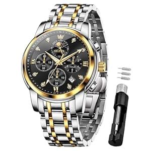 Buy OLEVS Fashion Analog Quartz Watch for Man Green Dial Calendar ...