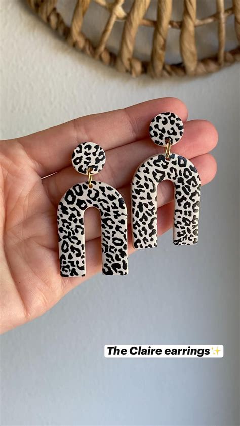 Polymer clay earrings the cattle collection handmade etsy – Artofit