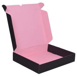 Buy Best Quality U-Pack Black & Pink Colour 13 x 13 x 3 Mailer Boxes in ...