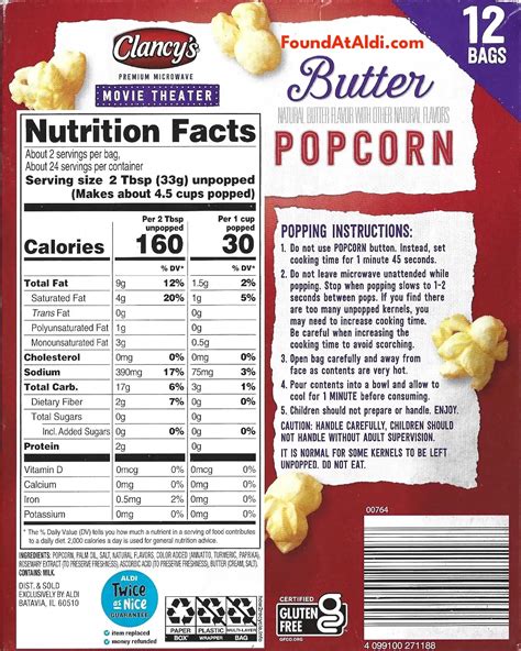 Clancy's Movie Theatre Butter Popcorn