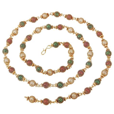 VAMA Fashions One Gram Gold Plated South Indian jewellery Multicolour ...