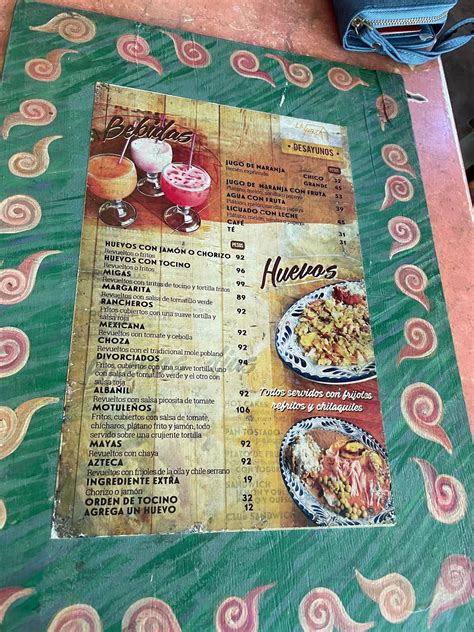 Menu at La Choza Cozumel restaurant, San Miguel de Cozumel, 10 Avenida ...