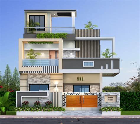 Building Front Elevation Designs 的图像结果