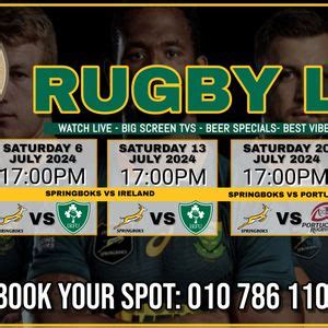 SPRINGBOK GAMES AT COUNTRY PUB, 35 Cedar Road (Cnr Main and Cedar rd ...