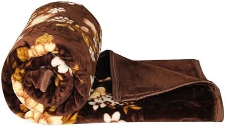 Buy Fancy Walas Presents Velvet Floral Embossed Super Soft Heavy Double ...