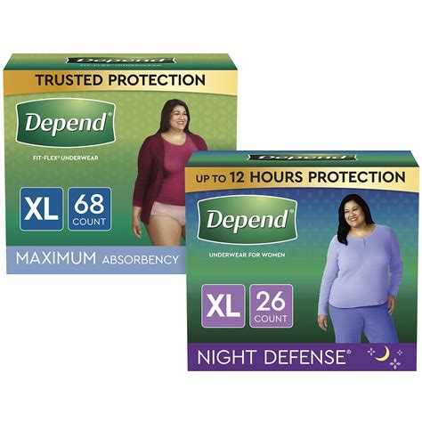 Buy Depend Fit-Flex Adult Incontinence Underwear for Women, Disposable ...