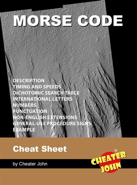 Morse Code Cheat Sheet (Morse Code Puzzles) eBook : John, Cheater ...