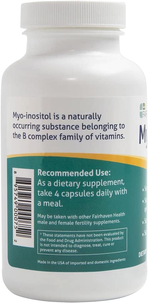 Fairhaven Health Myo-Inositol Supplement 2000mg | India | Ubuy