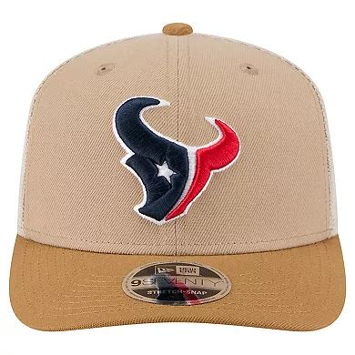 Men's New Era Light Beige Houston Texans Two-Tone Trucker 9SEVENTY ...