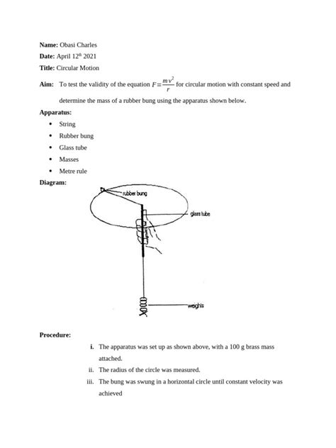 Image result for Uniform Circular Motion Lab