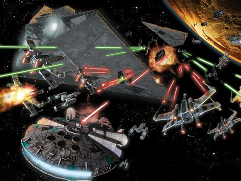 Epic Star Wars Space Battle