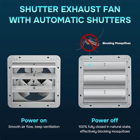 EXTRAUP Wall Mounted Fan 20-in Hardwired Indoor or Outdoor Silver Wall ...
