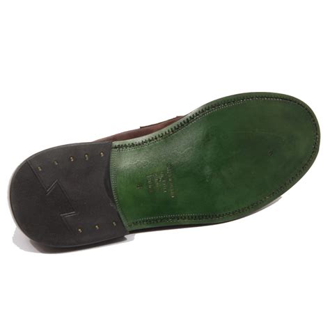 mocassino uomo GREEN GEORGE brown suede vintage effect loafer men