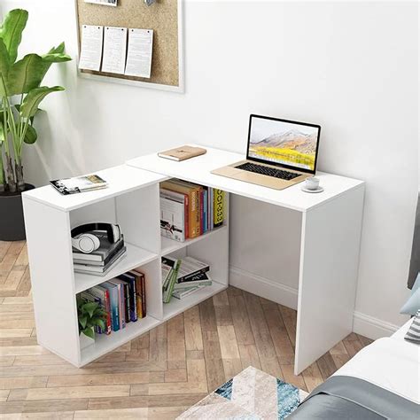 Burlyworth Maggen Engineered Wood Study Table, Wooden WFH Table Desk ...
