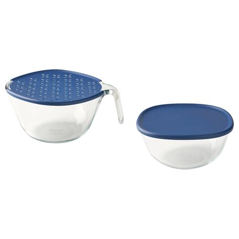 SUMPCYPRESS bowl with lid, set of 2 - IKEA