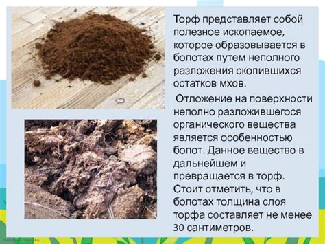 Торф - природное топливо презентация, доклад