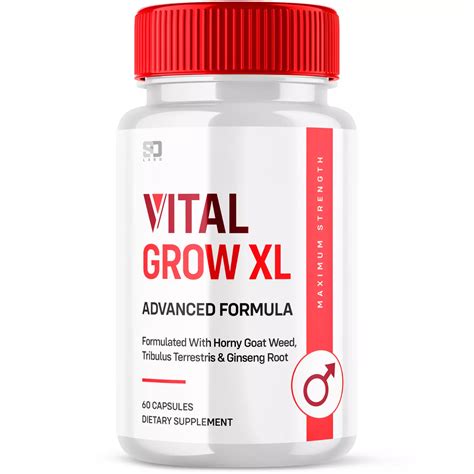 Vital Grow XL for Men Advanced Formula Vitamin Supplement 60 Capsules - Walmart.com