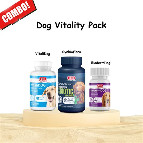 VITALITY PACK FOR DOGS | (Vitalidog Paste (100 ml) | Bioderm Dog (75 t