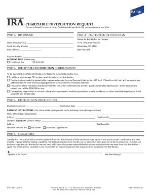 Fillable Online Qualified Charitable Distribution Form Fax Email Print ...