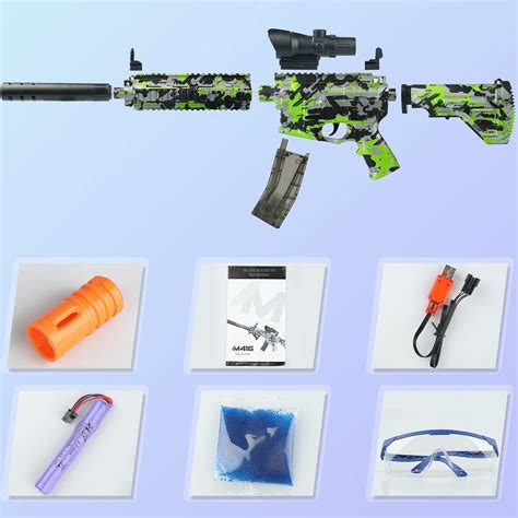 Buy Electric Gel Ball Blaster 2 Modes with 10,000 Gel Balls, M416 ...